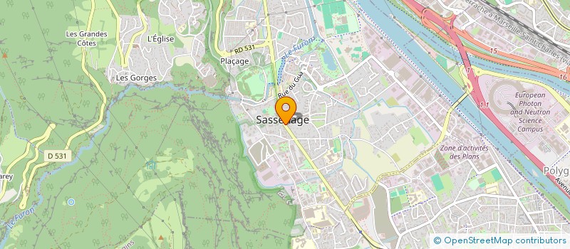 localisation de l'entreprise BELL' AGIO  SASSENAGE