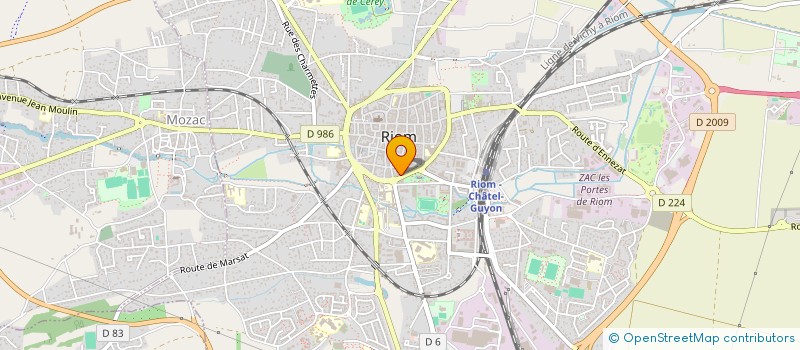 localisation de l'entreprise BELL'ATTITUDE  RIOM