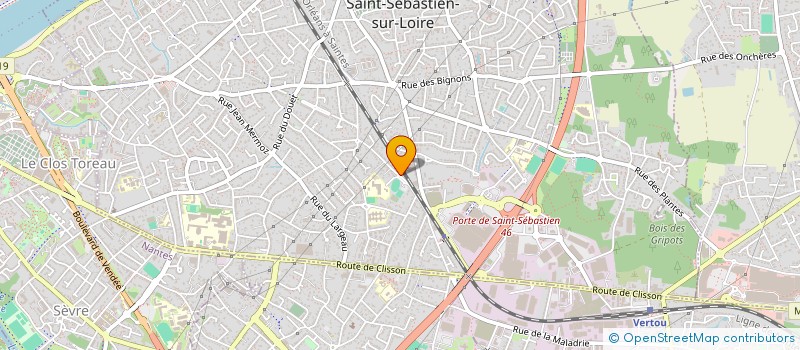 localisation de l'entreprise BELL'AUTO à SAINT-SEBASTIEN-SUR-LOIRE