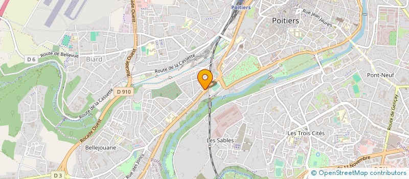 localisation de l'entreprise BELL'AUTO POITIERS  POITIERS