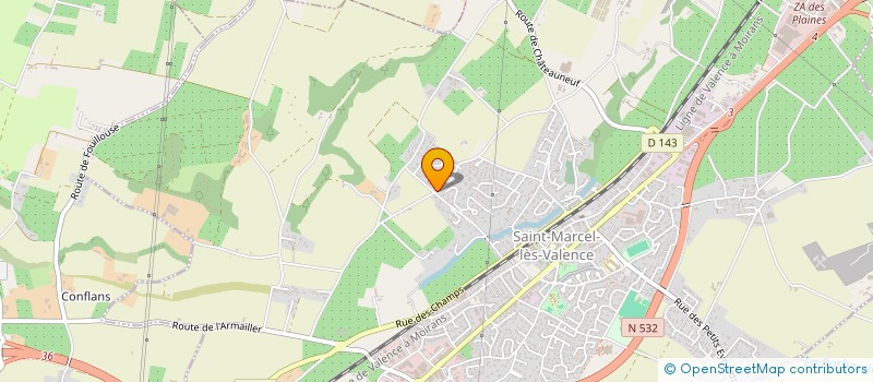 localisation de l'entreprise BELL'EFFET  SAINT-MARCEL-LES-VALENCE