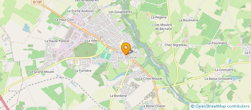 localisation de l'entreprise BELL' ET ZEN  AIGREFEUILLE-SUR-MAINE