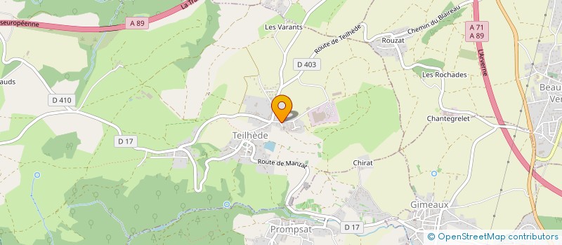 localisation de l'entreprise BELL FRANCE à TEILHEDE