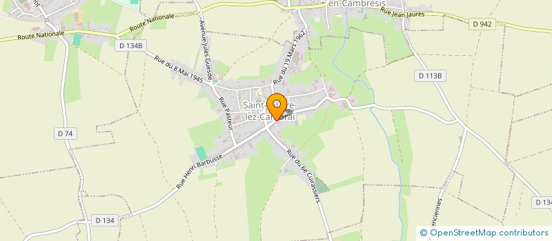 localisation de l'entreprise BELL'HAIR  SAINT-HILAIRE-LEZ-CAMBRAI