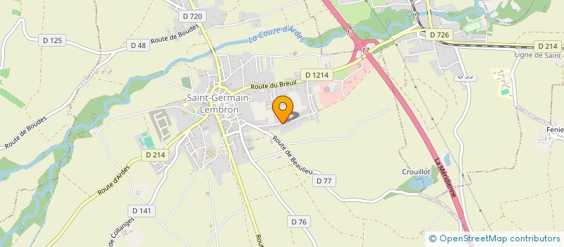 localisation de l'entreprise BELL IMMO  SAINT-GERMAIN-LEMBRON