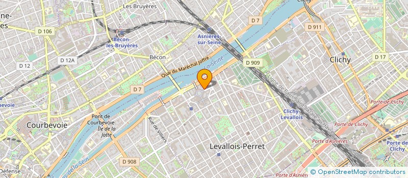 localisation de l'entreprise BELLA à LEVALLOIS-PERRET