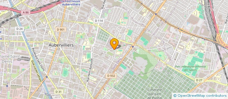 localisation de l'entreprise BELLA  AUBERVILLIERS