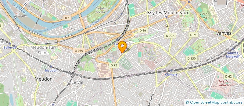 localisation de l'entreprise BELLA 92 à ISSY-LES-MOULINEAUX