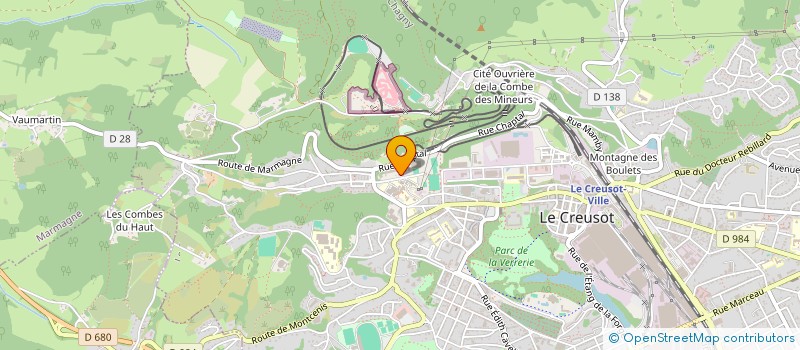 localisation de l'entreprise BELLA AUTOMOBILES à LE CREUSOT