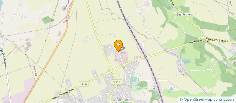 localisation de l'entreprise BELLA BIJOUX  DIEMOZ