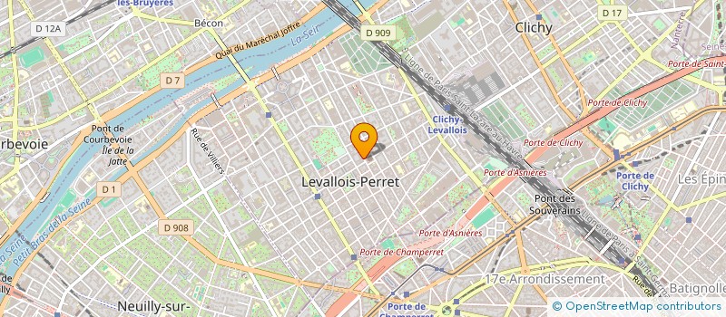 localisation de l'entreprise BELLA CASA à LEVALLOIS-PERRET