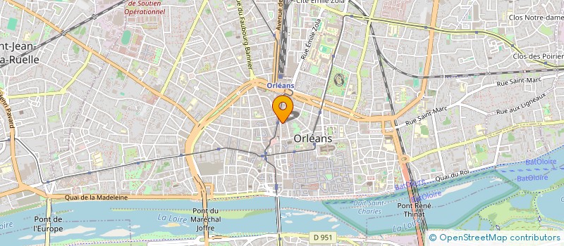 localisation de l'entreprise BELLA CIAO à ORLEANS