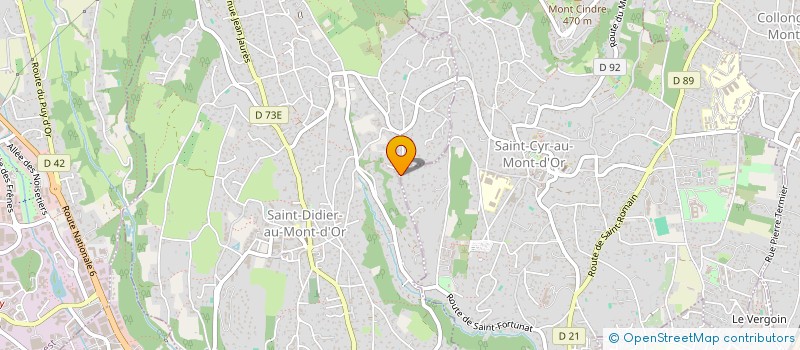 localisation de l'entreprise BELLA CIAO  SAINT-CYR-AU-MONT-D'OR