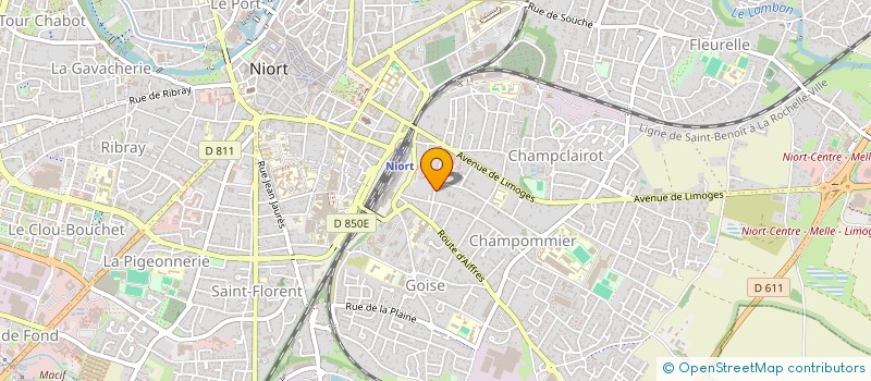 localisation de l'entreprise BELLA CORDA à NIORT