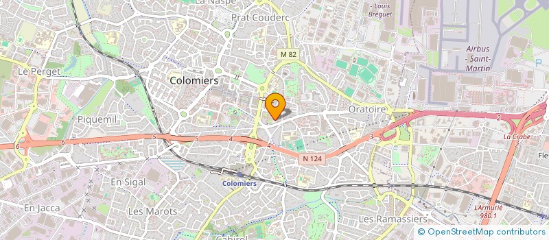 localisation de l'entreprise BELLA COUTURE à COLOMIERS