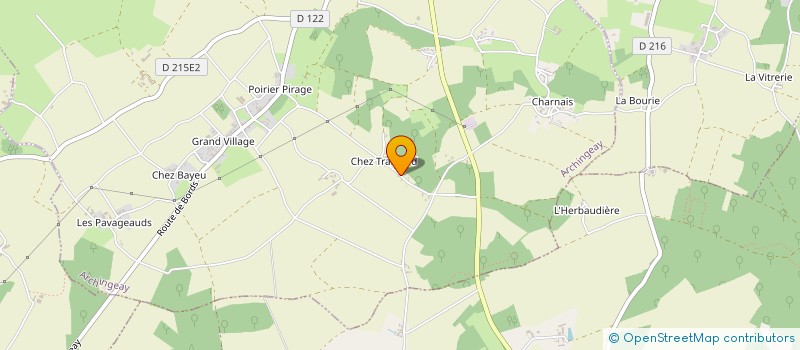 localisation de l'entreprise BELLA DES CHARENTES  ARCHINGEAY