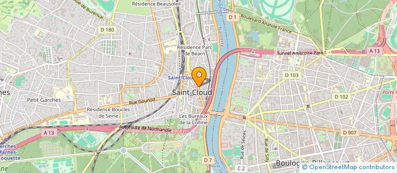 localisation de l'entreprise BELLA DONNA  SAINT CLOUD