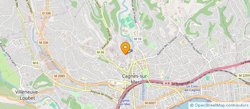 localisation de l'entreprise BELLA-IMMO à CAGNES-SUR-MER
