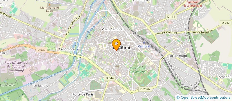 localisation de l'entreprise BELLA ITALIA  CAMBRAI