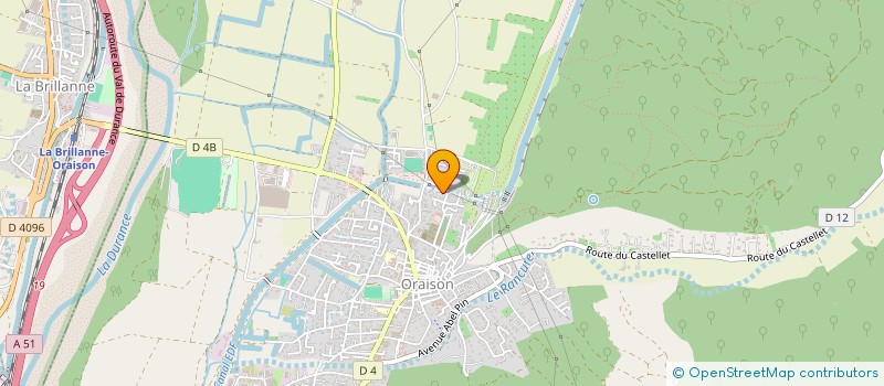 localisation de l'entreprise BELLA JADE  ORAISON