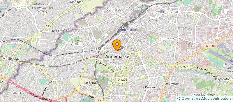 localisation de l'entreprise BELLA LINEA  ANNEMASSE