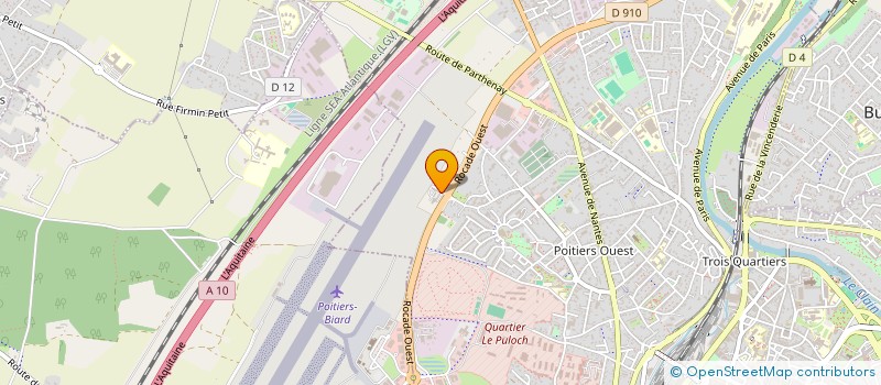 localisation de l'entreprise BELLA PISCINES à POITIERS