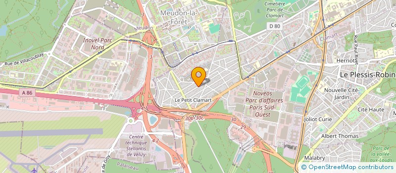 localisation de l'entreprise BELLA PIZZA à CLAMART
