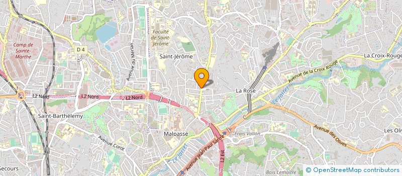 localisation de l'entreprise BELLA PIZZA à MARSEILLE