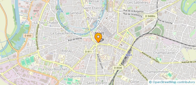 localisation de l'entreprise BELLA PIZZA  NIORT