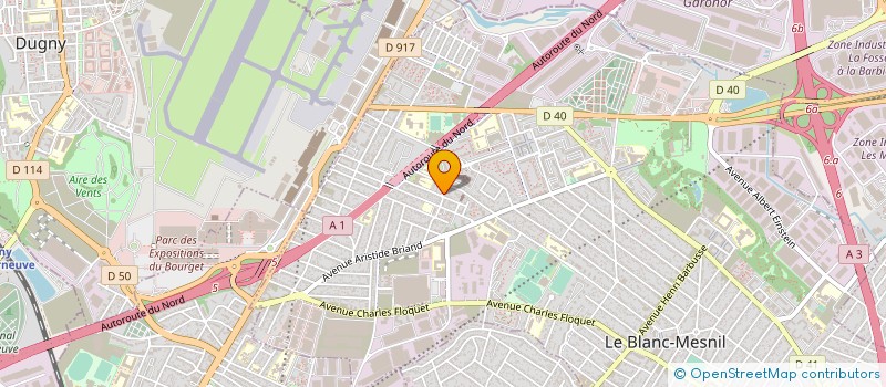 localisation de l'entreprise BELLA PIZZA à LE BLANC-MESNIL
