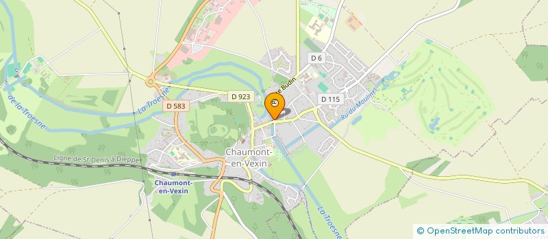 localisation de l'entreprise BELLA PIZZA  CHAUMONT-EN-VEXIN