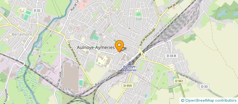 localisation de l'entreprise BELLA PIZZA  AULNOYE-AYMERIES