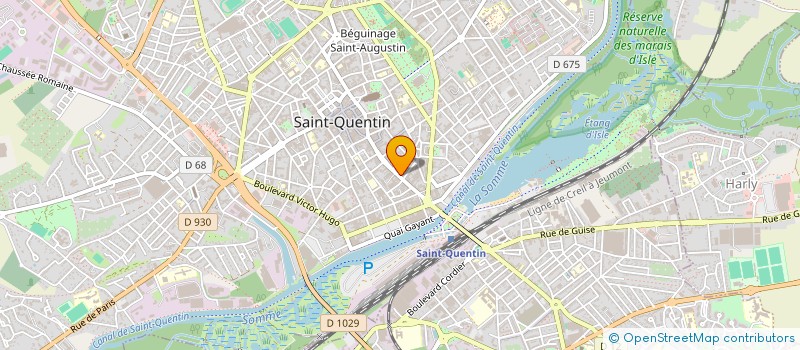 localisation de l'entreprise BELLA PIZZA à SAINT-QUENTIN