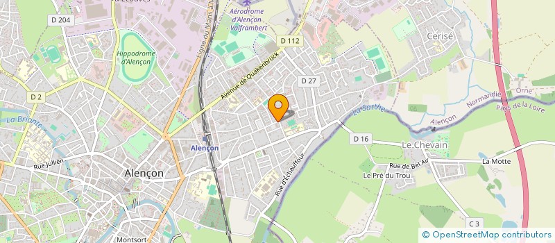 localisation de l'entreprise BELLA PIZZA à ALENCON
