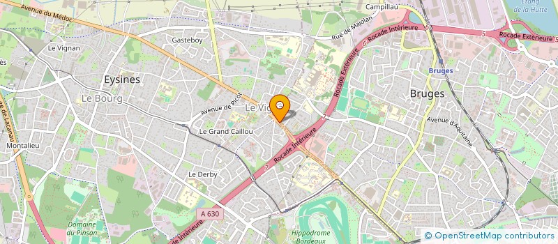 localisation de l'entreprise BELLA ROSE  EYSINES