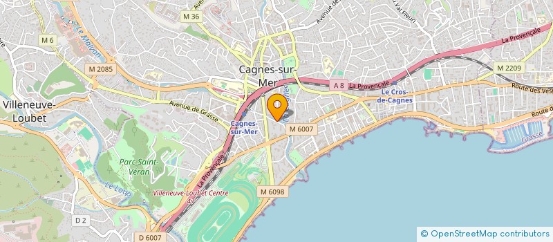localisation de l'entreprise BELLA STELLA à CAGNES-SUR-MER