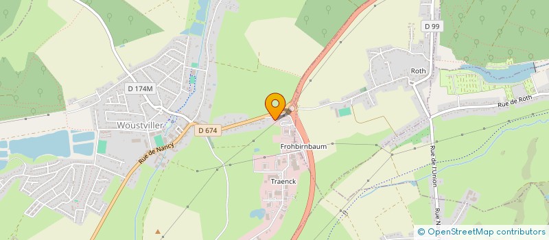 localisation de l'entreprise BELLA TATTOO  WOUSTVILLER