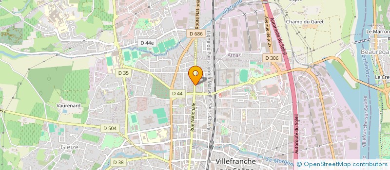 localisation de l'entreprise BELLA'TRATTORIA  VILLEFRANCHE-SUR-SAONE