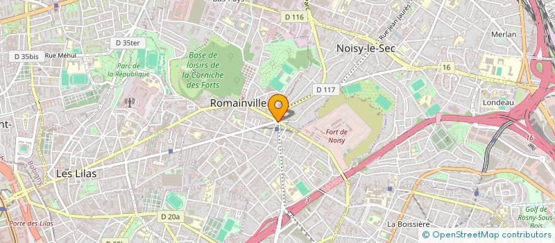localisation de l'entreprise BELLA VITA à ROMAINVILLE