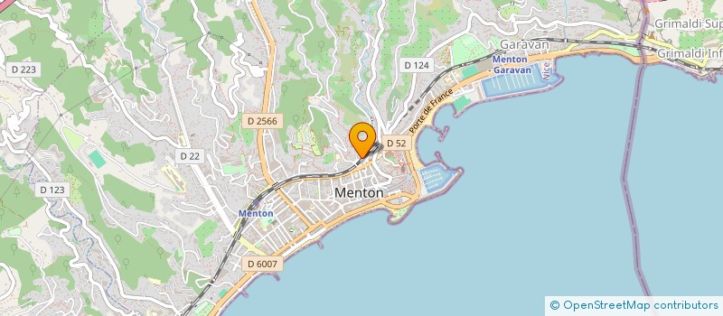 localisation de l'entreprise BELLA VITA à MENTON