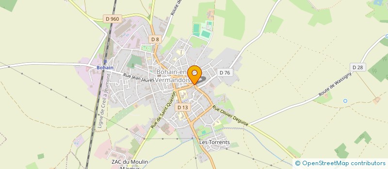 localisation de l'entreprise BELLA VITTA à BOHAIN-EN-VERMANDOIS