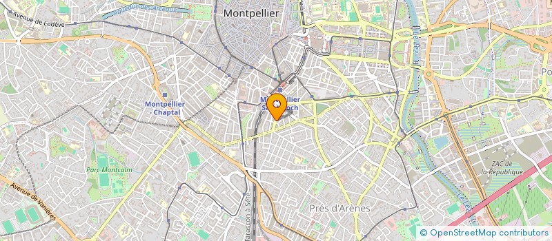 localisation de l'entreprise BELLADONA à MONTPELLIER