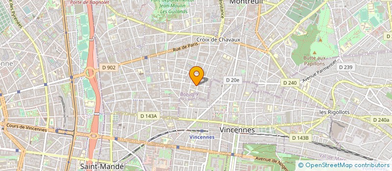 localisation de l'entreprise BELLADONE à BAGNOLET