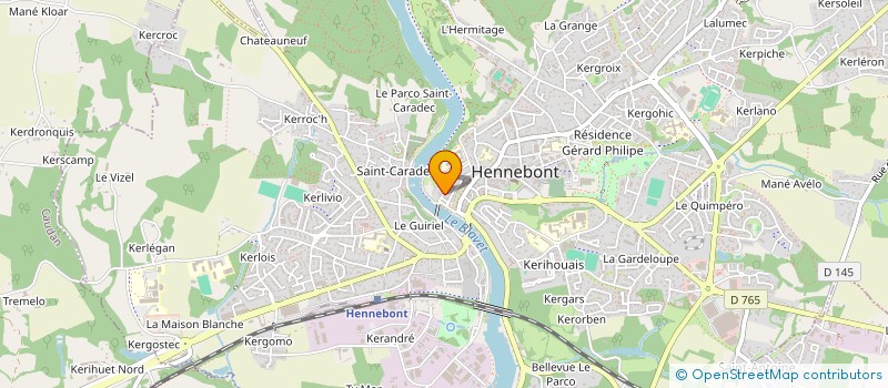 localisation de l'entreprise BELLADONE II  HENNEBONT