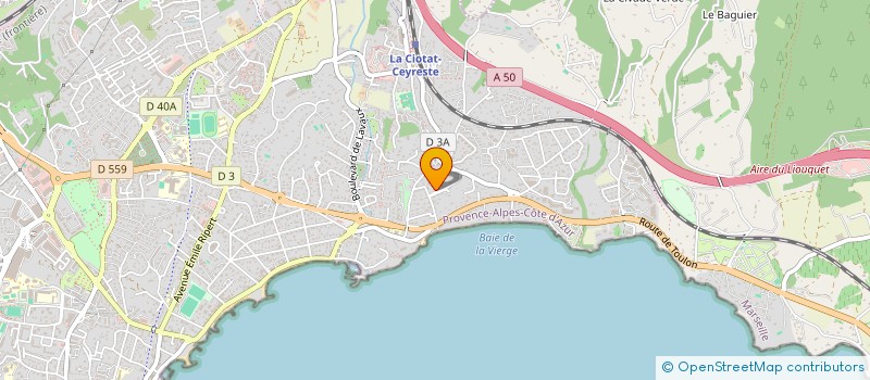 localisation de l'entreprise BELLAGABIE  LA CIOTAT