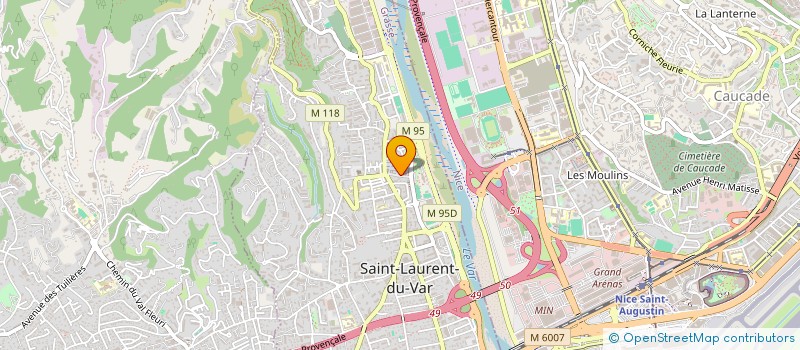 localisation de l'entreprise BELLAGIA  SAINT-LAURENT-DU-VAR