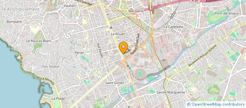 localisation de l'entreprise BELLAGIO à MARSEILLE