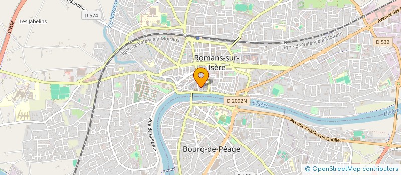 localisation de l'entreprise BELLAGIO à ROMANS-SUR-ISERE