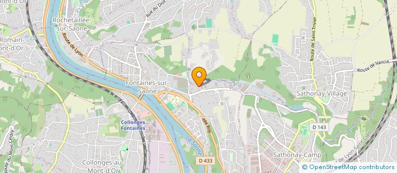 localisation de l'entreprise BELLAGIO  FONTAINES-SUR-SAONE