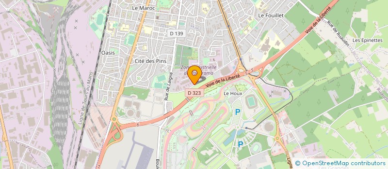 localisation de l'entreprise BELLAM  LE MANS